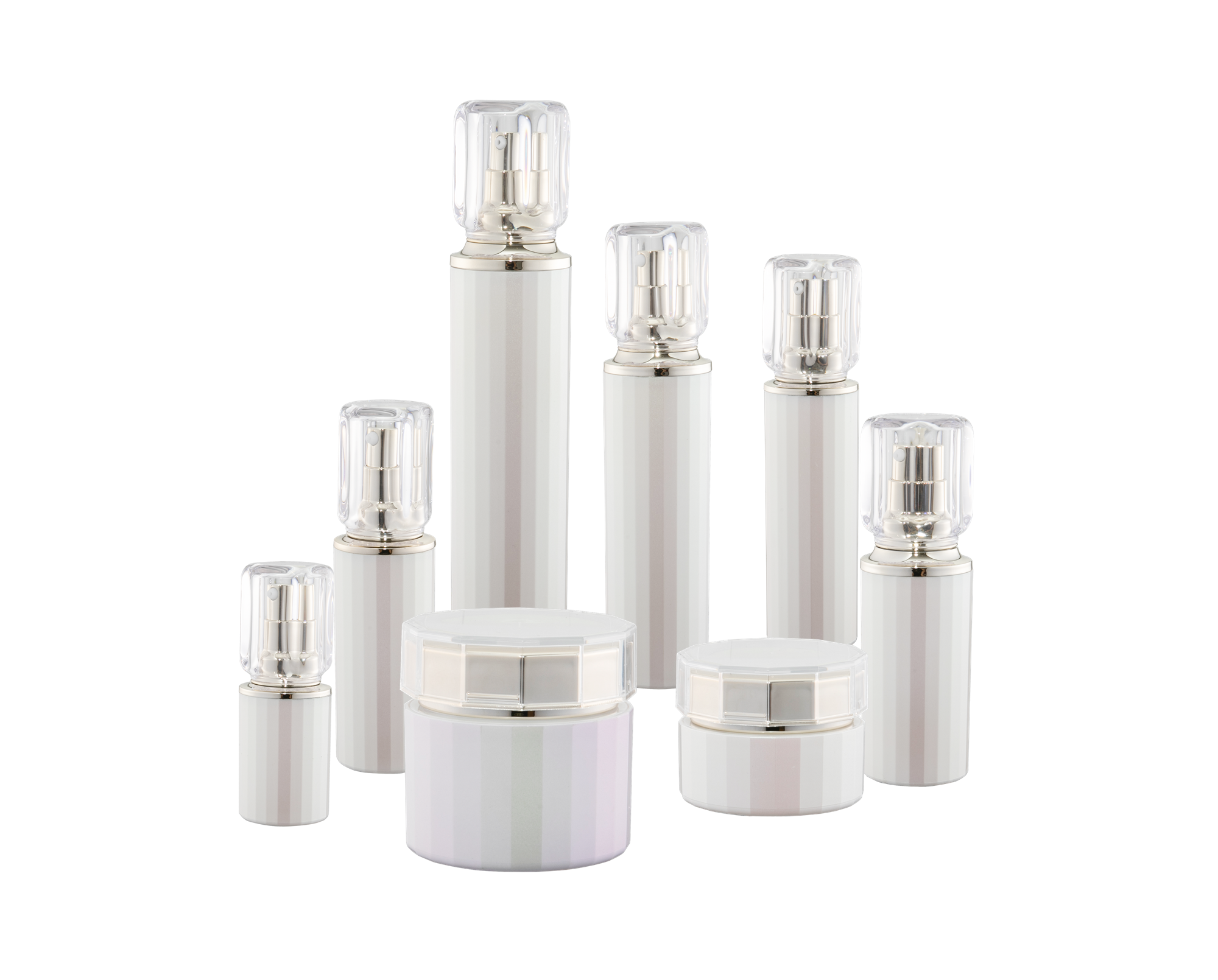 بطری لوازم آرایشی بسته بندی لوازم آرایشی شیشه ای اکریلیک ساخته شده از کارخانه KR-4009