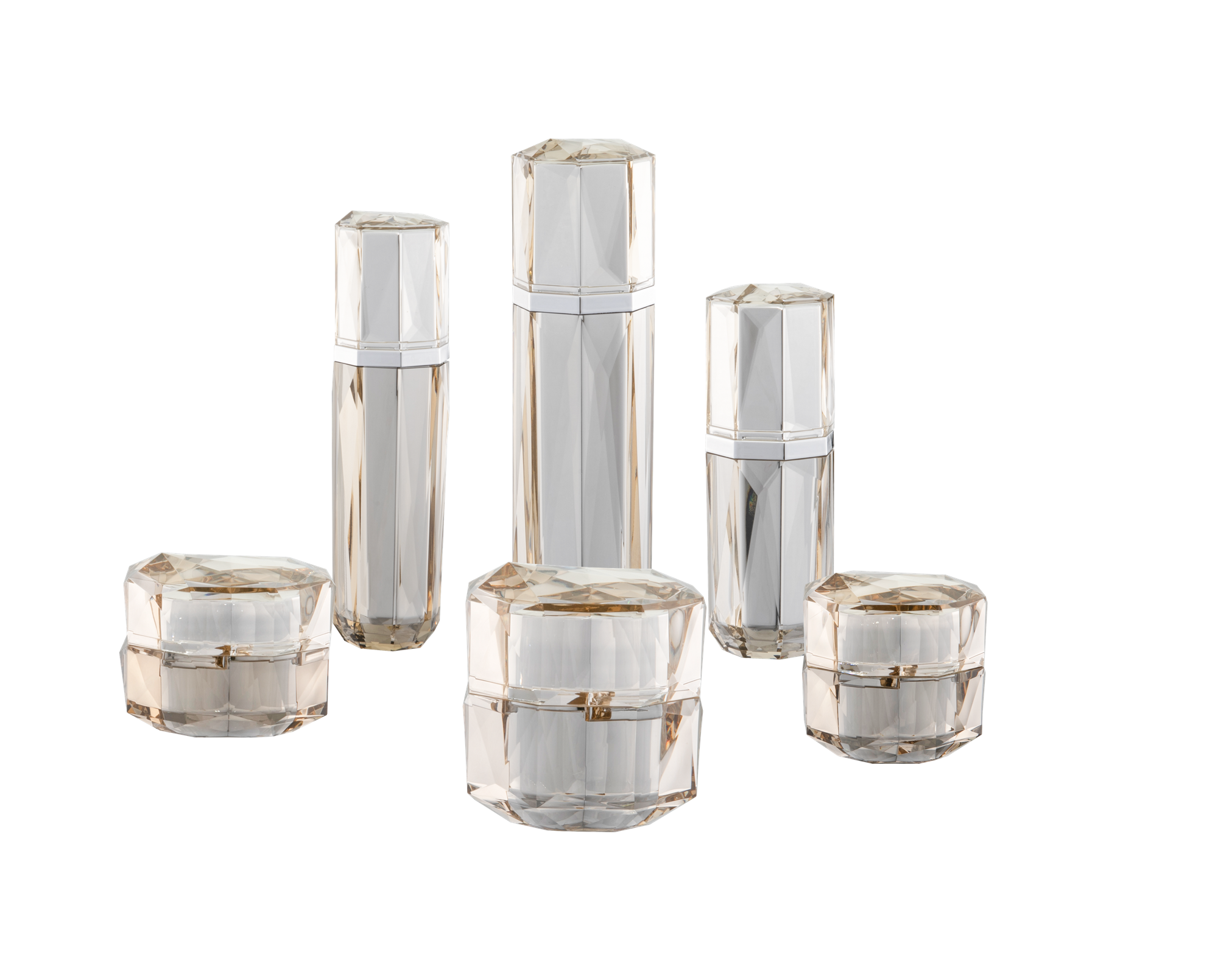 بطری لوسیون بسته بندی آرایشی و بهداشتی اکریلیک لوکس KR-4005 و شیشه ظرف کرم